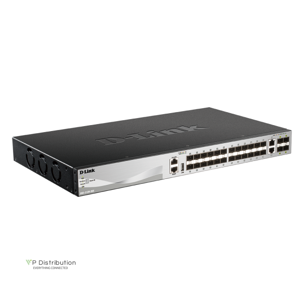 D-Link DGS-3130-30S/E 30Port Switch, Layer 3 Fiber Gigabit Stack  (SI)