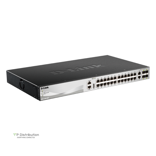 D-Link DGS-3130-30TS/E 30Port Switch, Layer 3 Gigabit Stack (SI)