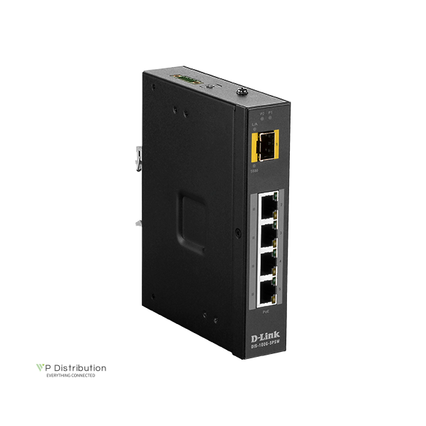 D-Link DIS-100G-5PSW 5-Port SwitchLayer2 Gigabit PoE Industrial