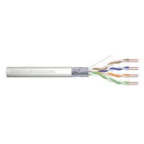 CAT 5e F-UTP installation cable, 100 MHz Eca (PVC), AWG 24/1, 305 m paper box, sx, grey