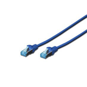 CAT 5e SF-UTP patch cord, Cu, PVC AWG 26/7, length 5 m, color blue