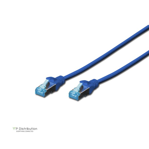 CAT 5e SF-UTP patch cord, Cu, PVC AWG 26/7, length 5 m, color blue