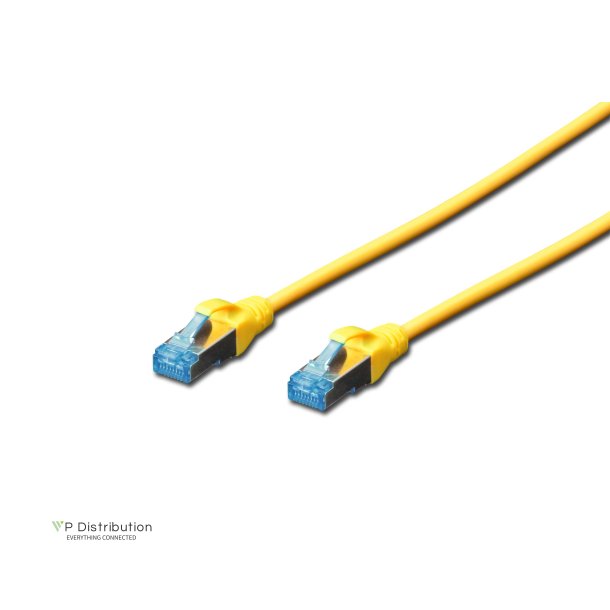 CAT 5e SF-UTP patch cord, Cu, PVC AWG 26/7, length 5 m, color yellow