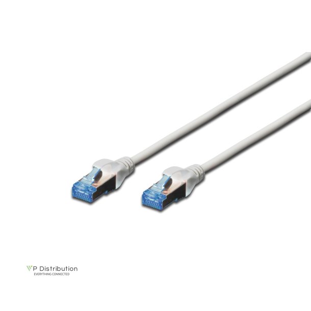 CAT 5e SF-UTP patch cord, PVC AWG 26/7, length 0.5 m, color grey