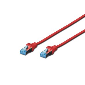 CAT 5e SF-UTP patch cord, PVC AWG 26/7, length 2 m, color red