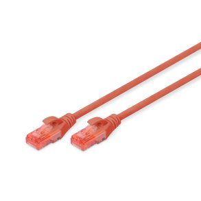 CAT 6, U-UTP patch cord, PVC AWG 26/7, length 2 m, color red