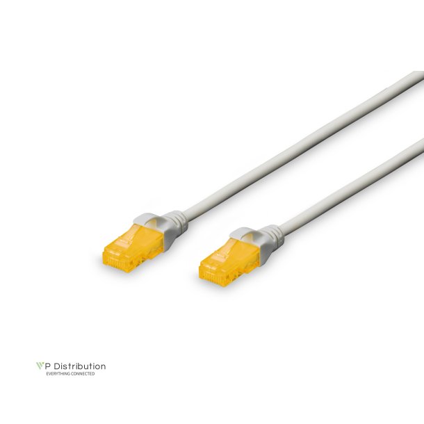 CAT 6A U-UTP patch cord, Cu, LSZH AWG 26/7, length 10 m, color grey