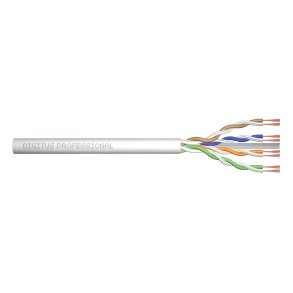 CAT 6 U-UTP patch cable, raw length 100 m, paper box, AWG 26/7, LSZH, sx, gr