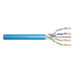 CAT 6A U-UTP installation cable, 500 MHz B2ca (EN 50575), AWG 23/1, 305 m drum,
