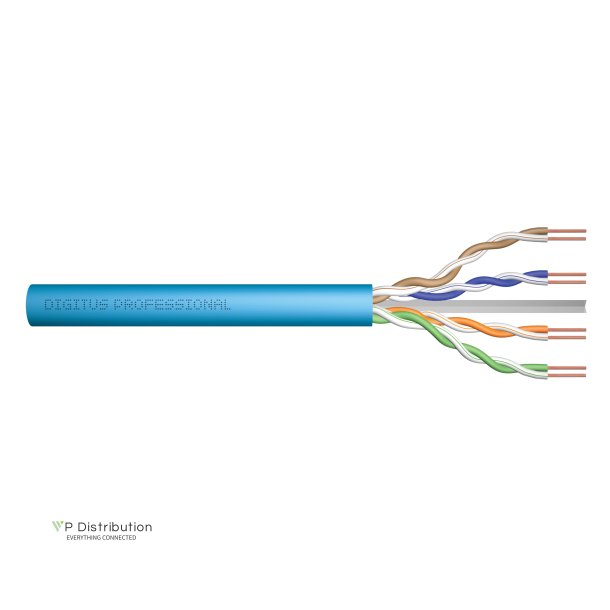 CAT 6A U-UTP installation cable, 500 MHz B2ca (EN 50575), AWG 23/1, 305 m drum,