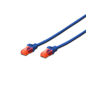 CAT 6 U-UTP patch cord, Cu, LSZH AWG 26/7, length 0.25 m, color blue