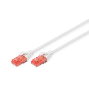 CAT 6 U-UTP patch cable, Cu, LSZH AWG 26/7, length 2 m, color white