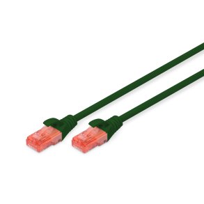 CAT 6 U-UTP patch cord, Cu, LSZH AWG 26/7, length 10 m, color green