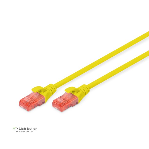 CAT 6 U-UTP patch cord, Cu, LSZH AWG 26/7, length 10 m, color yellow