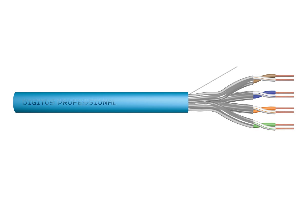 CAT 6A U-FTP installation cable, 500 MHz Cca (EN 50575), AWG 23/1, 305 ...
