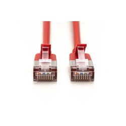 CAT 6A F-FTP Slim Patch cord, Cu, LSZH AWG 32/7, length 2m, Red