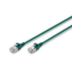 CAT 6A F-FTP Slim Patch cord, Cu, LSZH AWG 32/7, length 3m, Green