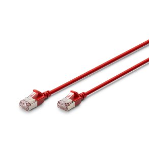 CAT 6A F-FTP Slim Patch cord, Cu, LSZH AWG 32/7, length 5m, Red