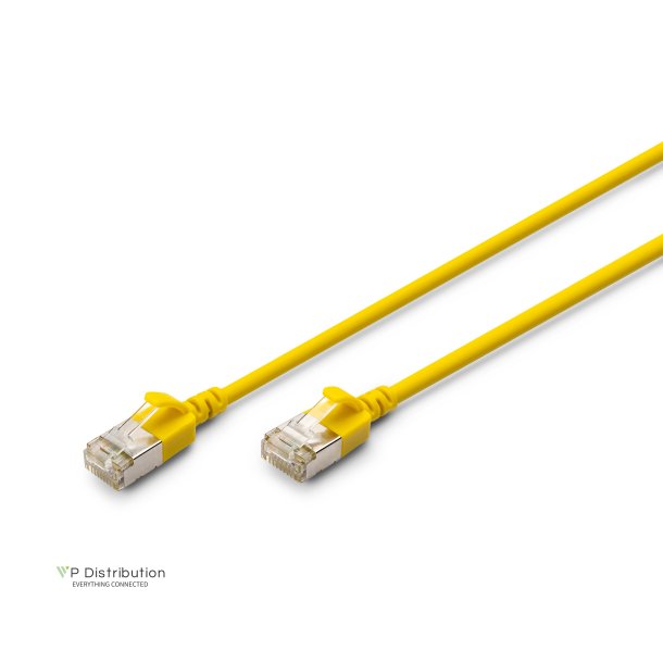 CAT 6A F-FTP Slim Patch cord, Cu, LSZH AWG 32/7, length 5m, Yellow