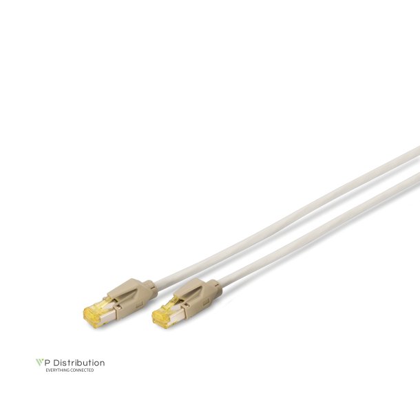 CAT 6A S-FTP patch cable DRAKA UC 900 SS FRNC,TM31 Cu, LSZH, AWG 27/7, 7 m, grey