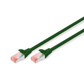 CAT 6 S-FTP patch cord, Cu, LSZH AWG 27/7, length 2 m, color green