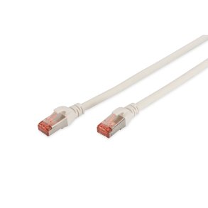 CAT 6 S-FTP patch cord, Cu, LSZH AWG 27/7, length 10 m, color white