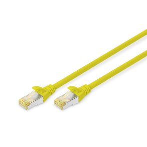CAT 6A S-FTP patch cord, Cu, LSZH AWG 26/7, length 5 m, color yellow