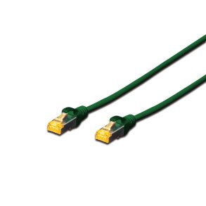 CAT 6A S-FTP patch cord, Cu, LSZH AWG 26/7, length 10 m, color green