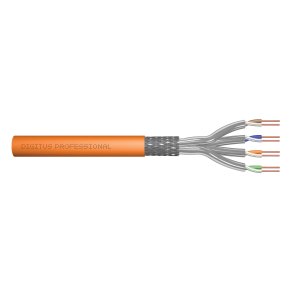 CAT 7 S-FTP installation cable, 1200 MHz B2ca (EN 50575), AWG 23/1, 1000 m drum,