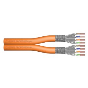 CAT 7 S-FTP installation cable, 1200 MHz B2ca (EN 50575), AWG 23/1, 500 m drum,