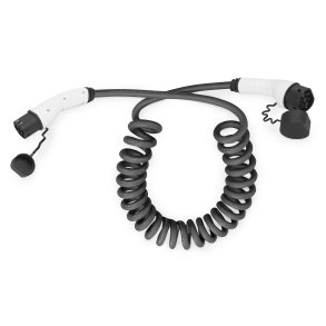 EV charging - Single Phase, 230 V, 32 A, 10 m Type 2 to Type 2 Spiral charger cable