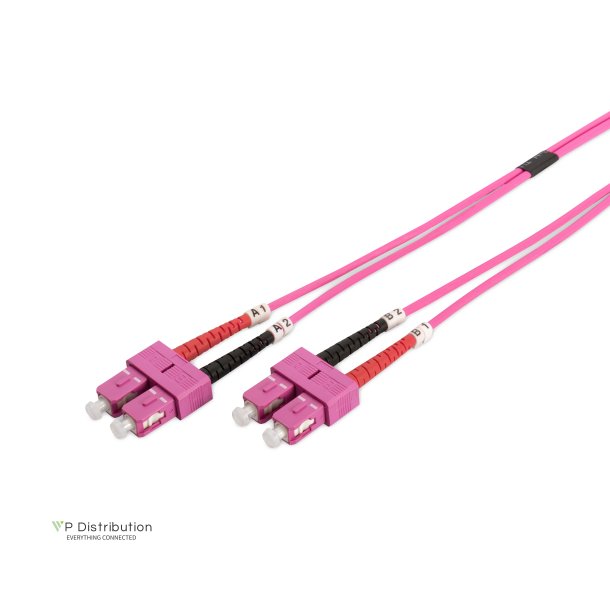 Digitus FO patch cord, duplex, SC to SC MM OM4 50/125 &micro;, 1 m