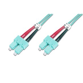 Digitus FO patch cord, duplex, SC to SC MM OM3 50/125 µ, 3 m