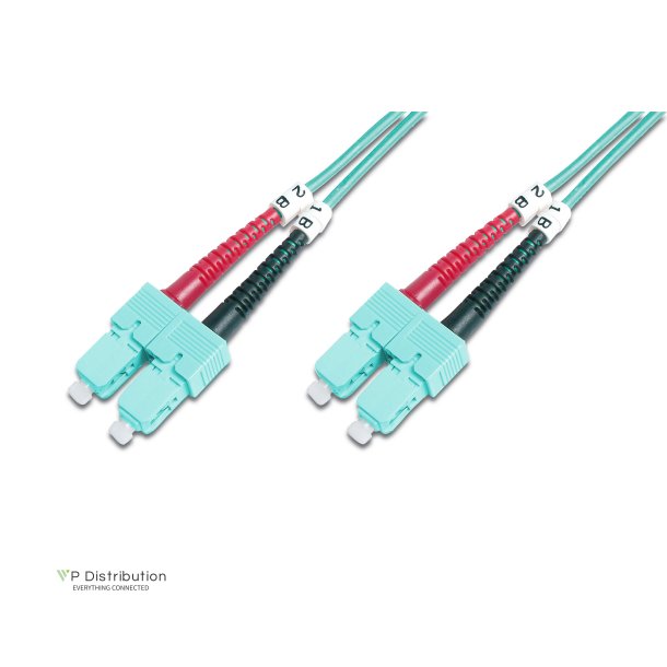 Digitus FO patch cord, duplex, SC to SC MM OM3 50/125 &micro;, 3 m