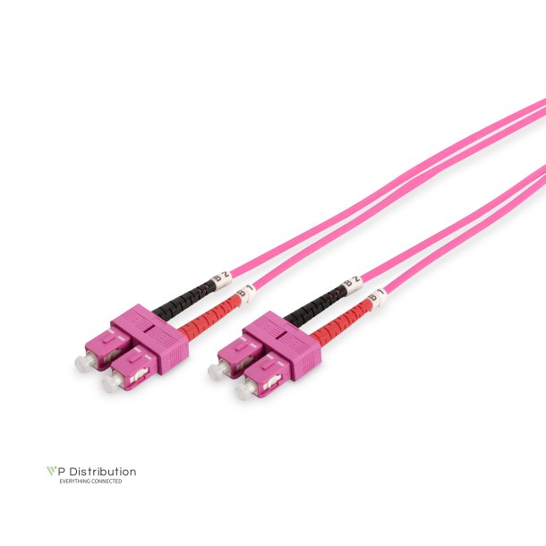 Digitus FO patch cord, duplex, SC to SC MM OM4 50/125 &micro;, 3 m