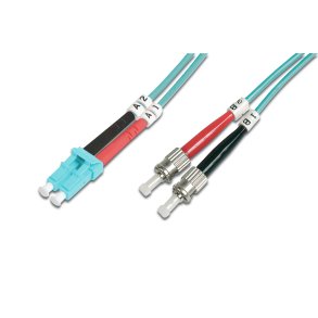 Digitus FO patch cord, duplex, LC to ST MM OM3 50/125 µ, 5 m