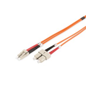 Digitus FO patch cord, duplex, LC to SC MM OM2 50/125 µ, 3 m