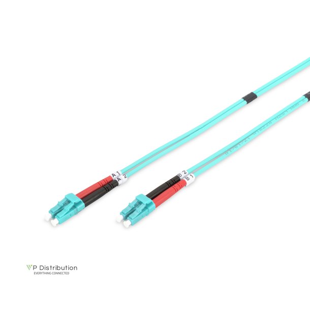 Digitus FO patch cord, duplex, LC to LC MM OM3 50/125 &micro;, 2 m