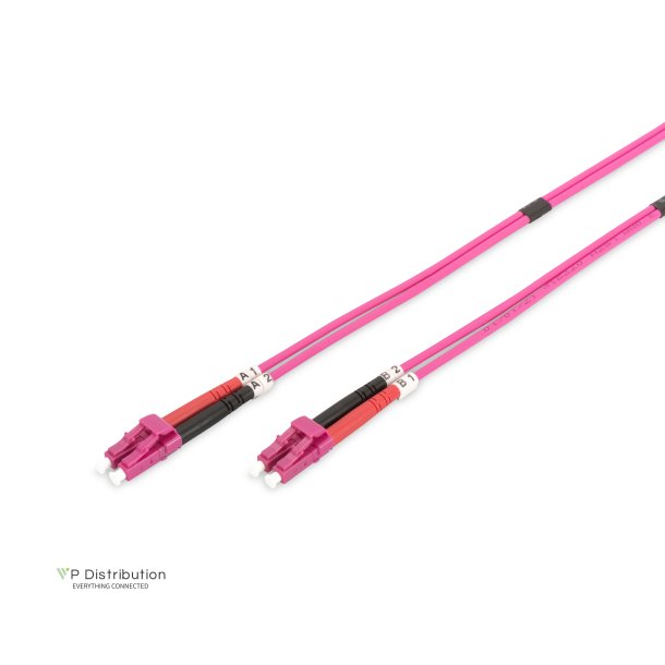 Digitus FO patch cord, duplex, LC to LC MM OM4 50/125 &micro;, 5 m
