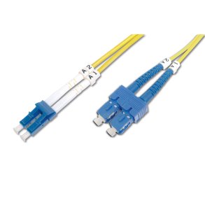 Digitus FO patch cord, duplex, LC to SC SM OS2 09/125 µ, 5 m