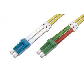 Digitus FO patch cord, duplex, LC (APC) to LC (PC) SM OS2 09/125 , 2 m