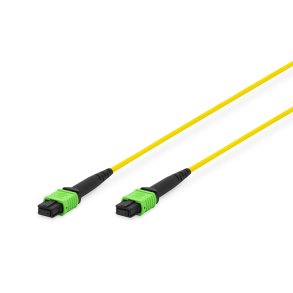 Digitus Fiber Optic Patchcord, MPO to MPO, Female, OS2, SM 09/125 µ, 1m, APC, Method A, yellow/green