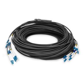Digitus Breakout cable 8 Fiber, SM G.657.A1 LC/UPC-LC/UPC, universal, Color black, 150m