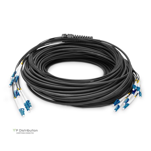 Digitus Breakout cable 8 Fiber, SM G.657.A1 LC/UPC-LC/UPC, universal, Color black, 150m