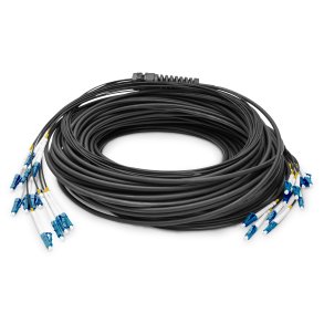 Digitus Breakout cable 12 Fibers, SM G.657.A1 LC/UPC-LC/UPC, universal, color black, 150m