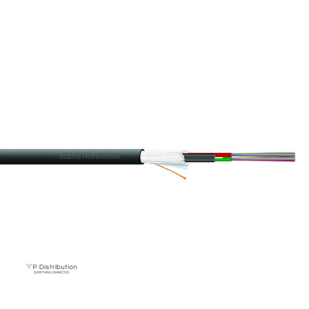 Digitus FO A-I-DQ(ZN)BH 48G50/125&micro;, MM, OM3, 48 fibers Indoor/Outdoor, LSZH, Dca, black, length 1 m