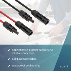 Solar Extension cable, 4 sqmm, MC4 connector 5m,4sqmm,halogen-free,UV-res.,flex,IP67,2pcs