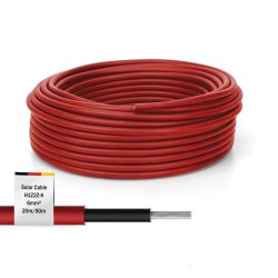 Solar Installation cable,H1Z2Z2-K,6sqmm,PV 50m,red,solarpanel,inverter,chargecontroller