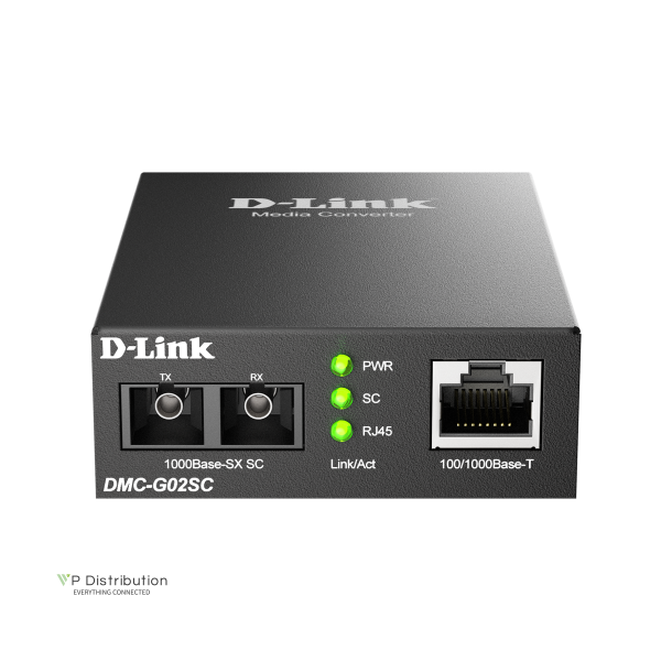 D-Link Gigabit Converter DMC-G02SC/E, 10/100/1000 zu 1000 SX Multi (SC) 550m