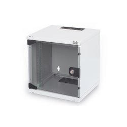 Digitus 254 mm (10") 6U wall mounting cabinet 330x312x300 mm, color grey (RAL 7035)